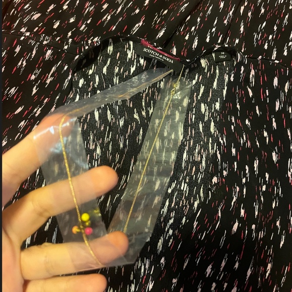 Scotch & Soda In Bloom ruffled edging crossover long sleeve dress NWT - Picture 12 of 15